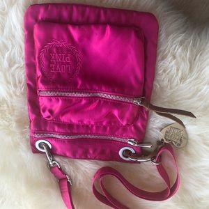 Victoria’s Secret PINK Vintage Satin Crossbody with embroidered 💕PINK💕 logo